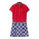 ADMIRAL Admiral короткий рукав One-piece в клетку оттенок красного M Golf одежда женский 