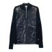MUNSING WEAR Munsingwear одежда с хлопком переключатель половина Zip вязаный свитер оттенок черного LL Golf одежда мужской 