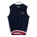TOMMY HILFIGER GOLF Tommy Hilfiger Golf THMA156 вязаный лучший задний tartan в клетку темно-синий серия LL Golf одежда мужской 