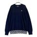 PEARLY GATES Pearly Gates шерсть вязаный свитер темно-синий серия 2 Golf одежда женский 