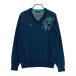 MUNSING WEAR Munsingwear одежда SG4325 шерсть V шея вязаный свитер тысяч птица хаки серия L Golf одежда мужской 