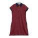 BEAMS GOLF Beams Golf короткий рукав One-piece Logo вышивка окантовка рисунок оттенок красного M Golf одежда женский 