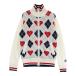 FILA GOLF filler Golf подкладка есть вязаный жакет шерсть .a-ga il рисунок оттенок белого M Golf одежда женский 