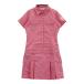 MUNSING WEAR Munsingwear одежда короткий рукав Polo One-piece полоса рисунок оттенок красного S Golf одежда женский 