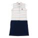 BEAMS GOLF Beams Golf безрукавка One-piece окантовка рисунок оттенок белого M Golf одежда женский 
