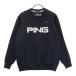 PING булавка передний Logo длинный рукав вязаный свитер оттенок черного LL Golf одежда мужской 
