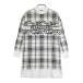 PEARLY GATES Pearly Gates длинный рукав вязаный One-piece в клетку оттенок белого 0 Golf одежда женский 