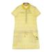 MUNSING WEAR Munsingwear одежда короткий рукав Polo One-piece окантовка рисунок оттенок желтого L Golf одежда женский 