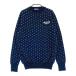 BEAMS GOLF Beams Golf шерсть вязаный свитер точка рисунок темно-синий серия S Golf одежда мужской 