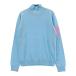 ARCHIVIOaruchibio шерсть с высоким воротником вязаный свитер оттенок голубого 36 Golf одежда женский 