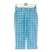 ADIDAS GOLF Adidas Golf N48503 7 минут длина стрейч брюки в клетку оттенок голубого S Golf одежда женский 
