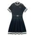 CPG GOLFsi-pi-ji- Golf 2024 год модели короткий рукав вязаный One-piece оттенок черного 1 Golf одежда женский 