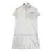 ADIDAS GOLF Adidas Golf N60167 короткий рукав One-piece точка рисунок оттенок белого L Golf одежда женский 