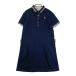 MUNSING WEAR Munsingwear одежда MGWNGJ05 короткий рукав Polo One-piece общий рисунок темно-синий серия LL Golf одежда женский 