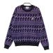 JACK BUNNY Jack ba колено вязаный свитер общий рисунок лиловый серия 1 Golf одежда женский 