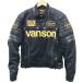 VANSON Vanson сетка одиночный байкерская куртка оттенок черного M мотоцикл одежда мужской 
