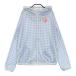 JACK BUNNY Jack ba колено с капюшоном длинный рукав Zip жакет серебристый жевательная резинка в клетку оттенок голубого 2 Golf одежда женский 