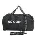 NO COFFEEno- кофе ×CLUBHAUS NO GOLF×RAMIDUS 2WAY сумка "Boston bag" оттенок черного Golf одежда 