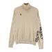 PEARLY GATES Pearly Gates ta-toru шея длинный рукав вязаный свитер оттенок бежевого 1 Golf одежда женский 