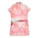 TOMMY HILFIGER GOLF Tommy Hilfiger Golf с высоким воротником короткий рукав One-piece Thai большой рисунок розовый серия L Golf одежда женский 