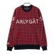 PEARLY GATES Pearly Gates кашемир вязаный свитер в клетку оттенок красного 4 Golf одежда мужской 