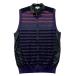 LANVIN SPORT Lanvin sport шерсть . вязаный Zip лучший окантовка рисунок лиловый серия 42 Golf одежда мужской 