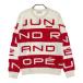 JUN&amp;ROPE Jun and Rope вязаный свитер шерсть . Logo окантовка рисунок оттенок красного M Golf одежда женский 