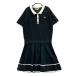 M.U SPORTS M You спорт короткий рукав вязаный One-piece оттенок черного 42 Golf одежда женский 