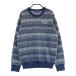 BEAMS GOLF Beams Golf лиловый этикетка 2023 год модели шерсть вязаный свитер nordic общий рисунок серый серия M Golf одежда женский 