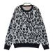 BEAMS GOLF Beams Golf вязаный Leopard рисунок серый серия L Golf одежда женский 
