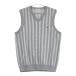 JACK BUNNY Jack ba колено V шея вязаный лучший полоса рисунок серый серия 6 Golf одежда мужской 
