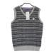 [ новый товар ]BEAMS GOLF Beams Golf вязаный лучший общий рисунок серый серия L Golf одежда женский 