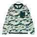 ADIDAS GOLF Adidas Golf флис длинный рукав футболка общий рисунок оттенок зеленого M Golf одежда мужской 