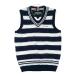 TOMMY HILFIGER GOLF Tommy Hilfiger Golf 2025 год модели V шея вязаный лучший окантовка рисунок темно-синий серия LL Golf одежда мужской 