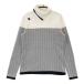 DESCENTE GOLF Descente Golf ta-toru шея вязаный свитер "в елочку" рисунок оттенок белого M Golf одежда женский 