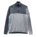 DESCENTE GOLF Descente Golf половина Zip вязаный свитер серый серия M Golf одежда мужской 