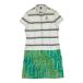 CALLAWAY Callaway короткий рукав One-piece кактус окантовка рисунок оттенок белого LL Golf одежда женский 