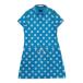 CALLAWAY Callaway короткий рукав One-piece гибискус рисунок оттенок голубого LL Golf одежда женский 