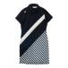 DESCENTE GOLF Descente Golf короткий рукав Polo One-piece общий рисунок оттенок черного M Golf одежда женский 