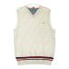 TOMMY HILFIGER GOLF Tommy Hilfiger Golf V шея вязаный лучший оттенок белого XL Golf одежда мужской 