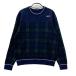 SRIXON Srixon byDESCENTE длинный рукав вязаный свитер tartan в клетку оттенок зеленого M Golf одежда мужской 