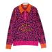 MARK&amp;LONA Mark and rona воротник есть вязаный свитер Leopard рисунок розовый серия 40 Golf одежда женский 