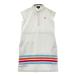 PEARLY GATES Pearly Gates French рукав Polo One-piece окантовка рисунок оттенок белого 0 Golf одежда женский 
