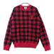 JACK BUNNY Jack ba колено шерсть . вязаный в клетку оттенок красного 2 Golf одежда женский 