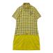 CALLAWAY Callaway короткий рукав One-piece в клетку оттенок желтого LL Golf одежда женский 