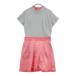 NEW BALANCE GOLF New balance mok шея короткий рукав One-piece серый серия 2 Golf одежда женский 