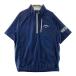 CALLAWAY Callaway половина Zip нейлон короткий рукав блузон темно-синий серия M Golf одежда мужской 
