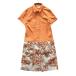 ADABAT Adabat короткий рукав Polo One-piece botanikaru рисунок orange серия 36 Golf одежда женский 