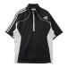 ADIDAS GOLF Adidas Golf N49826 половина Zip короткий рукав блузон оттенок черного S Golf одежда мужской 