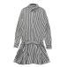 JACK BUNNY Jack ba колено длинный рукав One-piece кнопка down полоса рисунок оттенок белого 1 Golf одежда женский 
